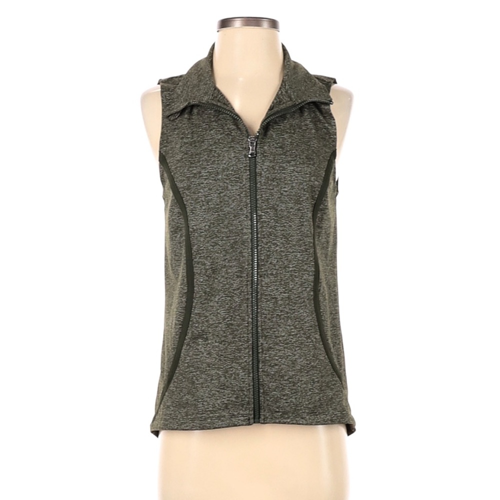 Under Armour Women’s Running Vest Small Gray Black Full Zip